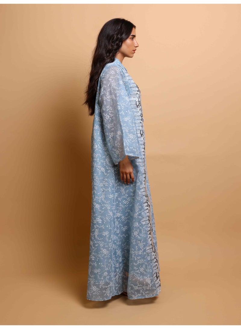 اكسا جلابية اككسا نور IK4034 ازرق - Image 3